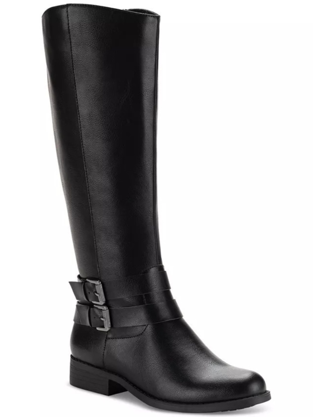 Style & Co Women's Black Maliaa Faux Leather Knee High Riding Boots NWT - Picture 9 of 12